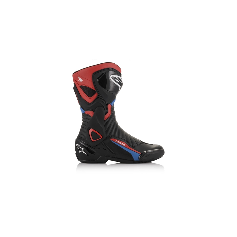 Alpinestars S-MX 6 Honda Collection melni-sarkani-zili-balti motociklu zābaki