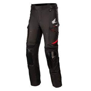 Alpinestars Andes Drystar Honda kolekcijas melnas un sarkanas motocikla bikses