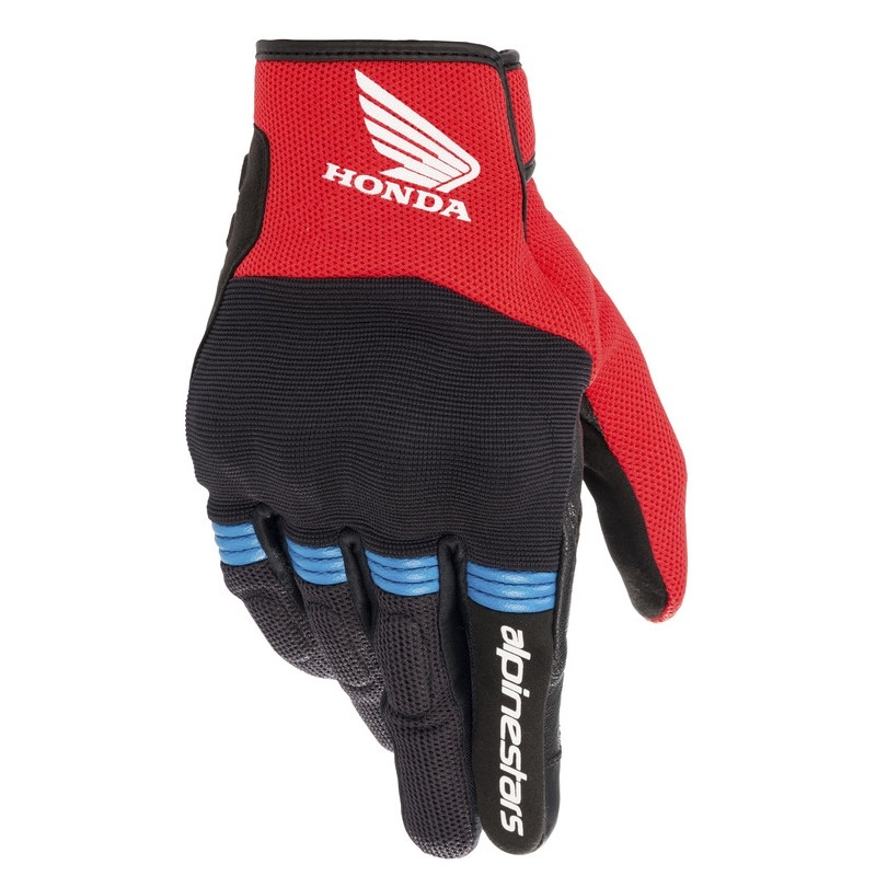Alpinestars Copper Honda motocikla cimdi melni-sarkani-zils kolekcija