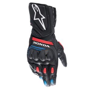 Alpinestars SP-8 Honda melni-sarkani-zili motocikla cimdi