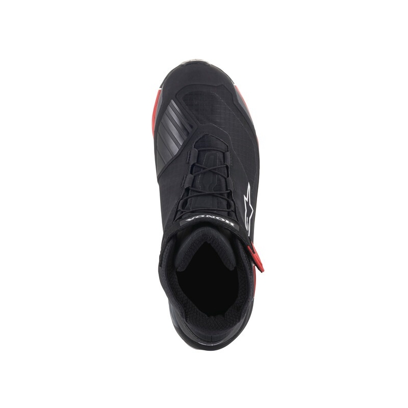 Alpinestars CR-X Drystar Honda kolekcijas melni-sarkani-pelēki motocikla zābaki