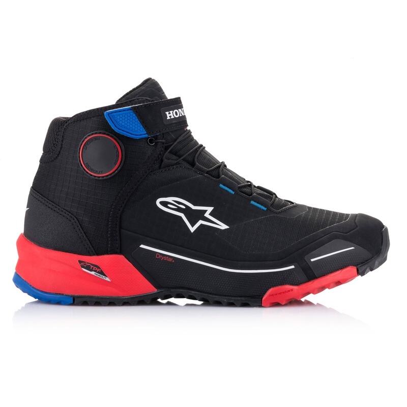 Alpinestars CR-X Drystar Honda Collection Black-Red-Blue Motociklu zābaki