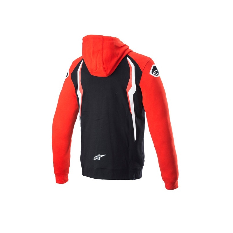 Alpinestars Honda sarkanā un melnā jaka ar kapuci