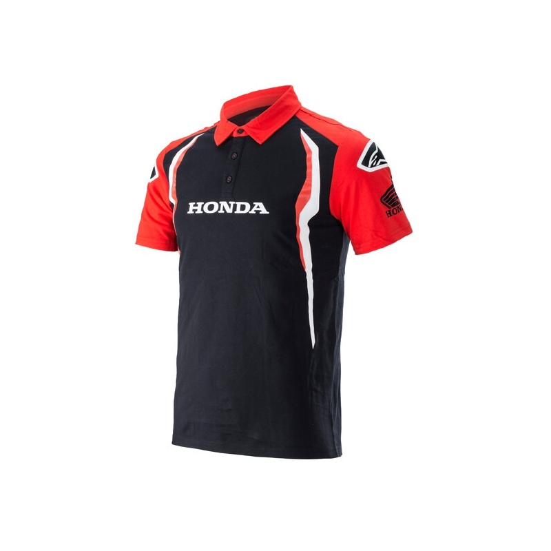Polo krekliņš Alpinestars Honda sarkans un melns