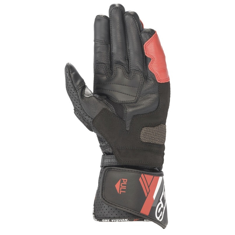 Alpinestars SP-8 motocikla cimdi melni-balti-sarkani