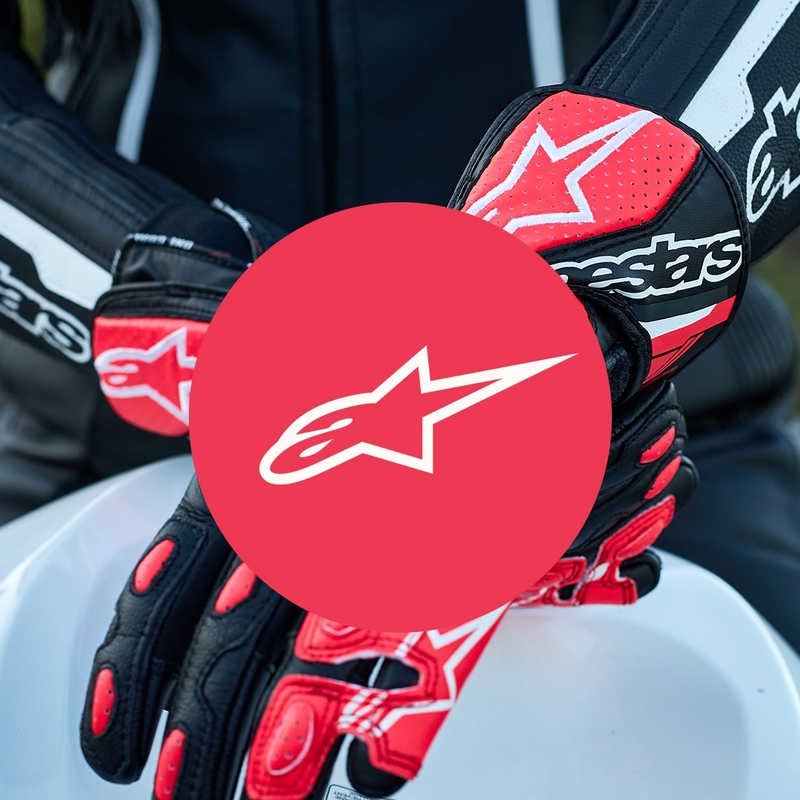 Alpinestars SP-8 sieviešu motocikla cimdi melni