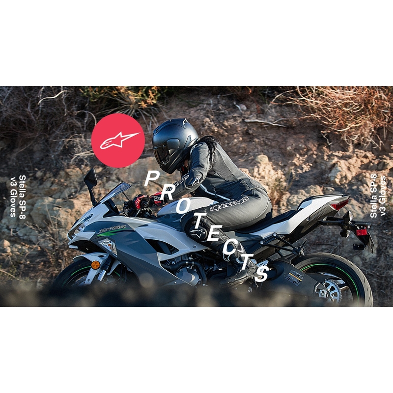 Alpinestars SP-8 sieviešu motocikla cimdi melni