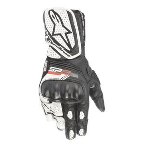 Alpinestars SP-8 sieviešu motocikla cimdi melnā un baltā krāsā