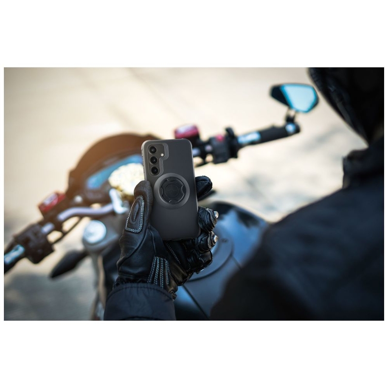 Aizsargvāciņš Interphone QUIKLOX Tetraforce priekš Samsung Galaxy S24 melns