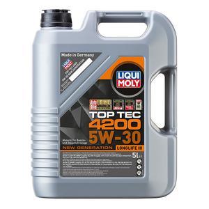 LIQUI MOLY Top Tec 4200 5W-30 Jaunās paaudzes 5 l sintētiskā motoreļļa izpārdošana