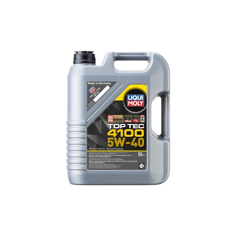 LIQUI MOLY Top Tec 4100 5W-40 5 l sintētiskā motoreļļa