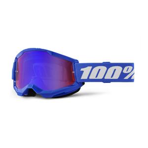 Bērnu motokrosa brilles 100% STRATA 2 blue red-blue plexi