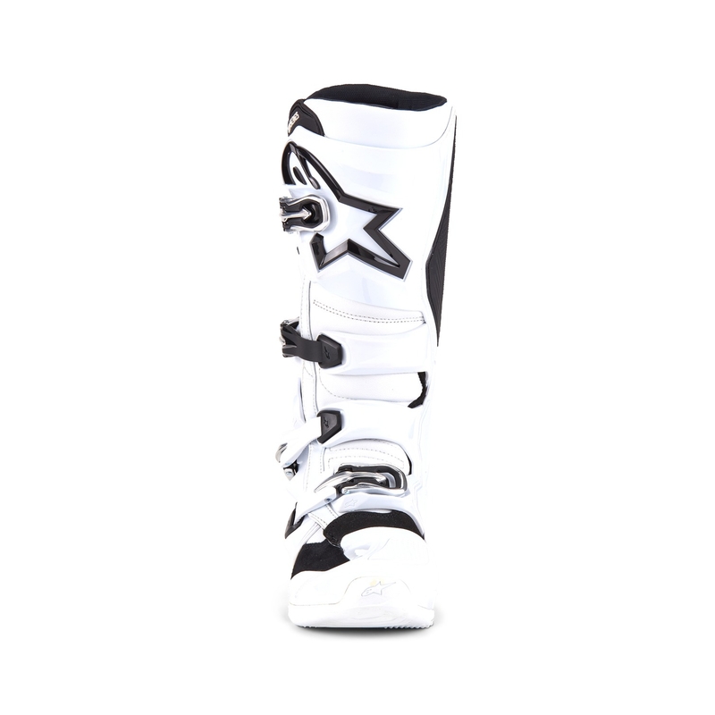 Alpinestars Tech 7 motociklu zābaki melnā un baltā krāsā