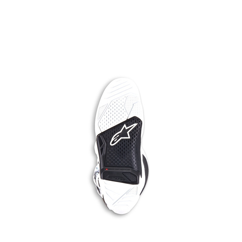 Alpinestars Tech 7 motociklu zābaki melnā un baltā krāsā