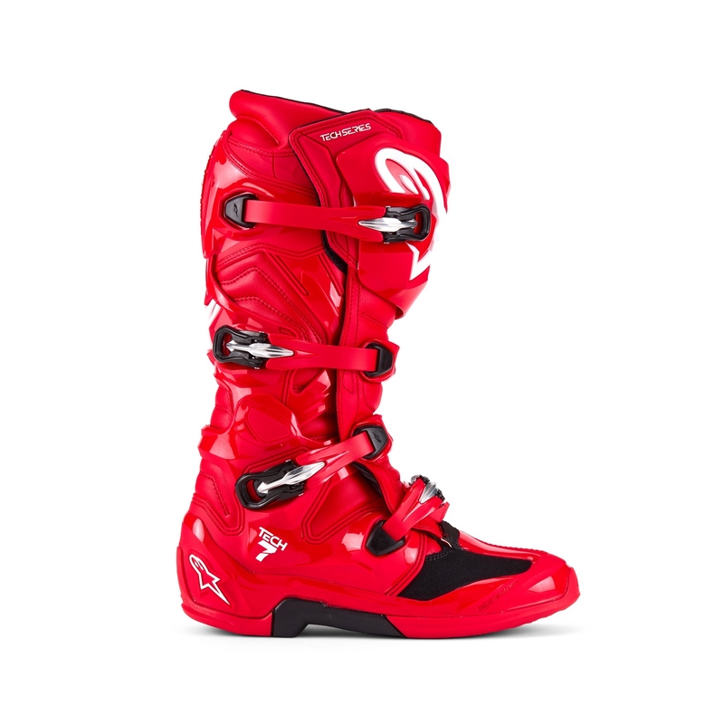 Alpinestars Tech 7 motociklu zābaki Sarkans