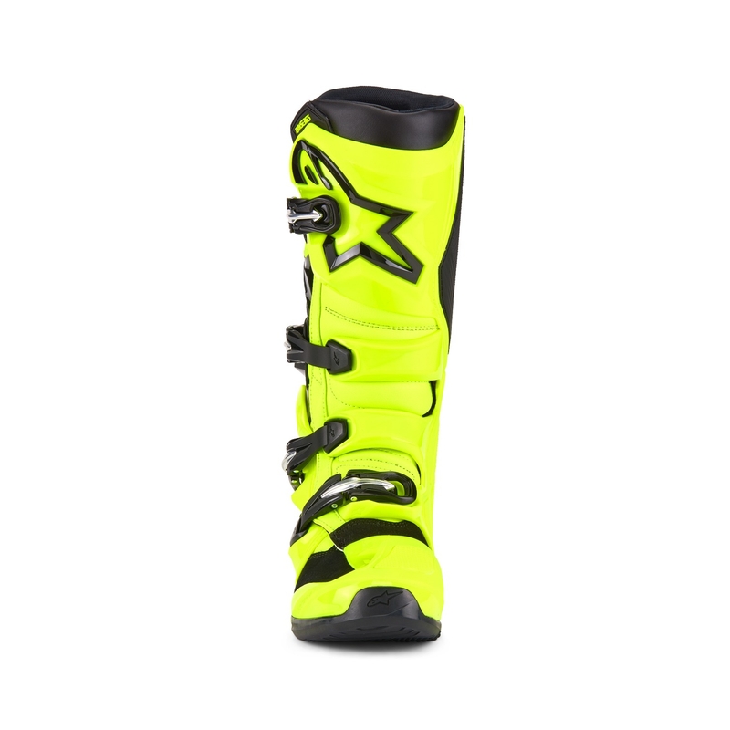 Alpinestars Tech 7 fluo dzelteni melni motocikla zābaki