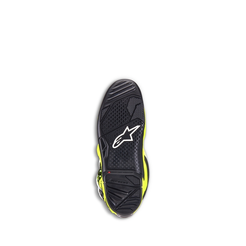 Alpinestars Tech 7 fluo dzelteni melni motocikla zābaki