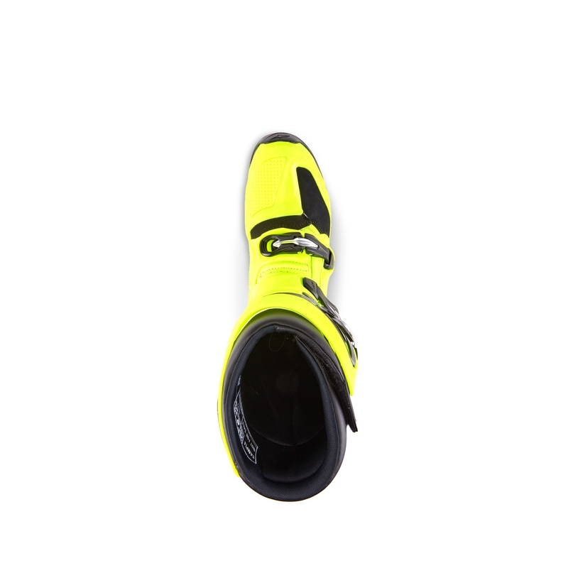 Alpinestars Tech 7 fluo dzelteni melni motocikla zābaki