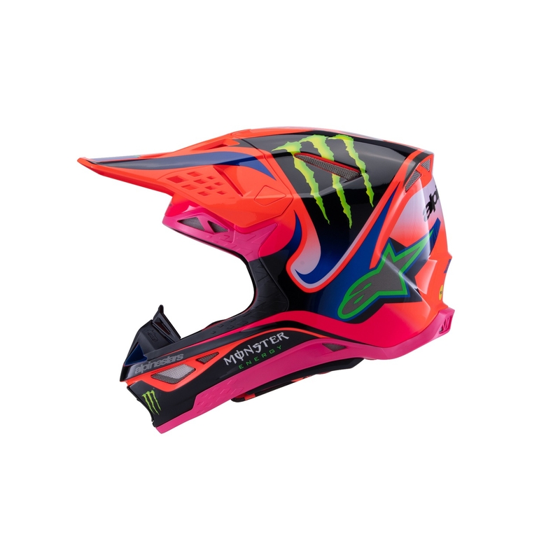 Alpinestars Supertech S-M10 motokrosa ķivere HAIDEN DEEGAN fluo oranži-violeti-rozā-zaļa