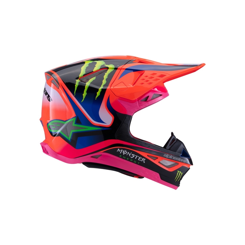 Alpinestars Supertech S-M10 motokrosa ķivere HAIDEN DEEGAN fluo oranži-violeti-rozā-zaļa