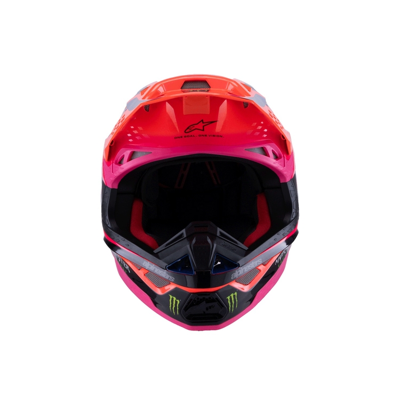Alpinestars Supertech S-M10 motokrosa ķivere HAIDEN DEEGAN fluo oranži-violeti-rozā-zaļa