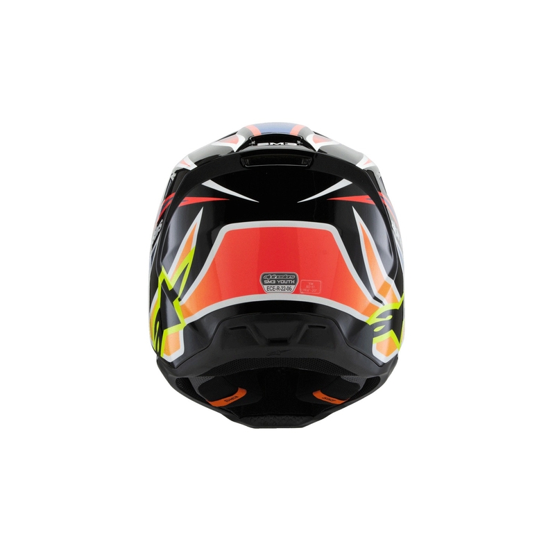 Alpinestars S-M3 WURX bērnu motokrosa ķivere melns-fluo dzeltens-zils-sarkans