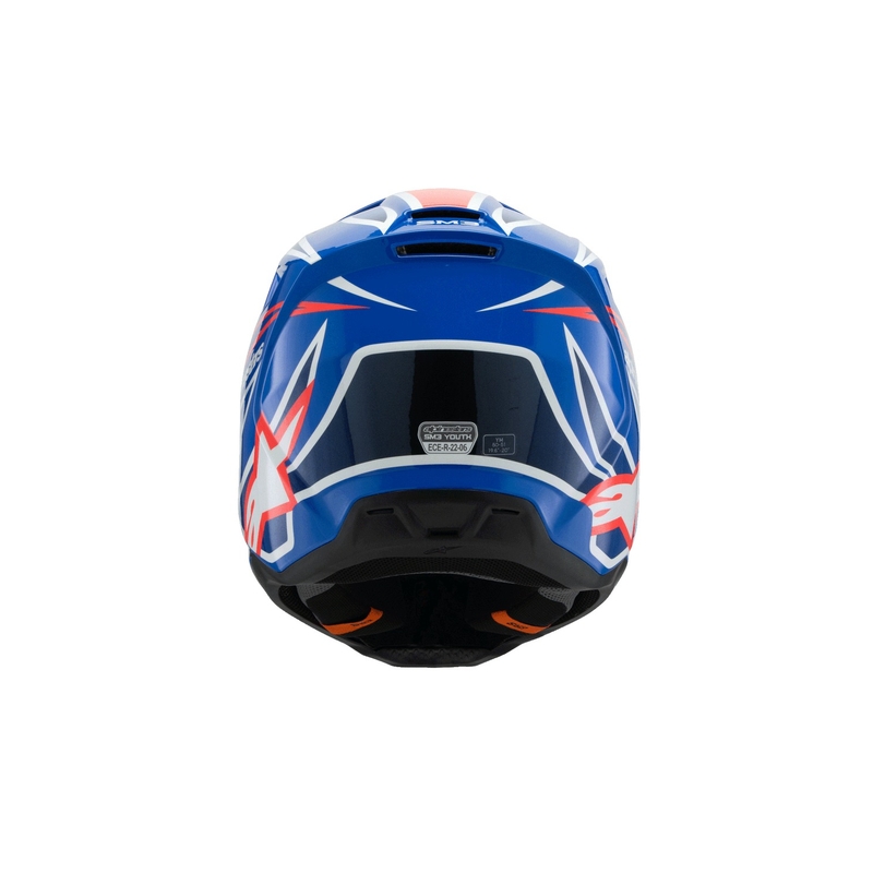 Alpinestars S-M3 WURX Blue-Red-White-Black bērnu motokrosa ķivere