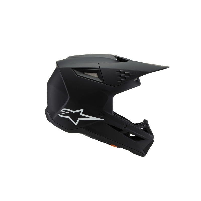 Alpinestars S-M3 Solid Black Matte bērnu motokrosa ķivere