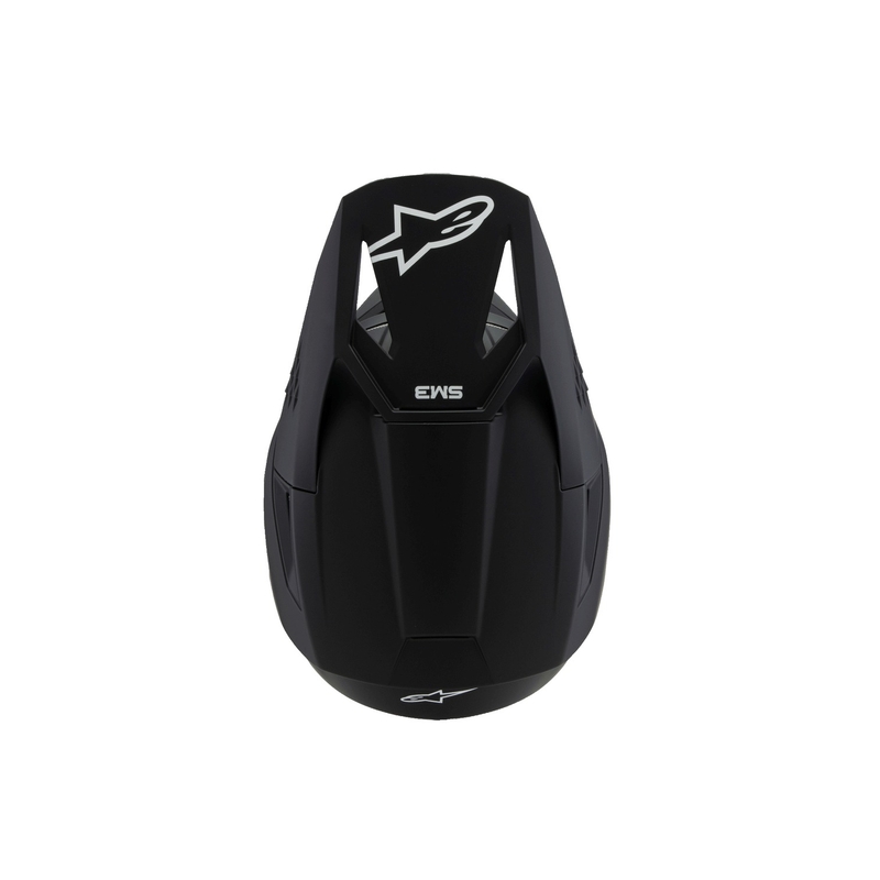Alpinestars S-M3 Solid Black Matte bērnu motokrosa ķivere