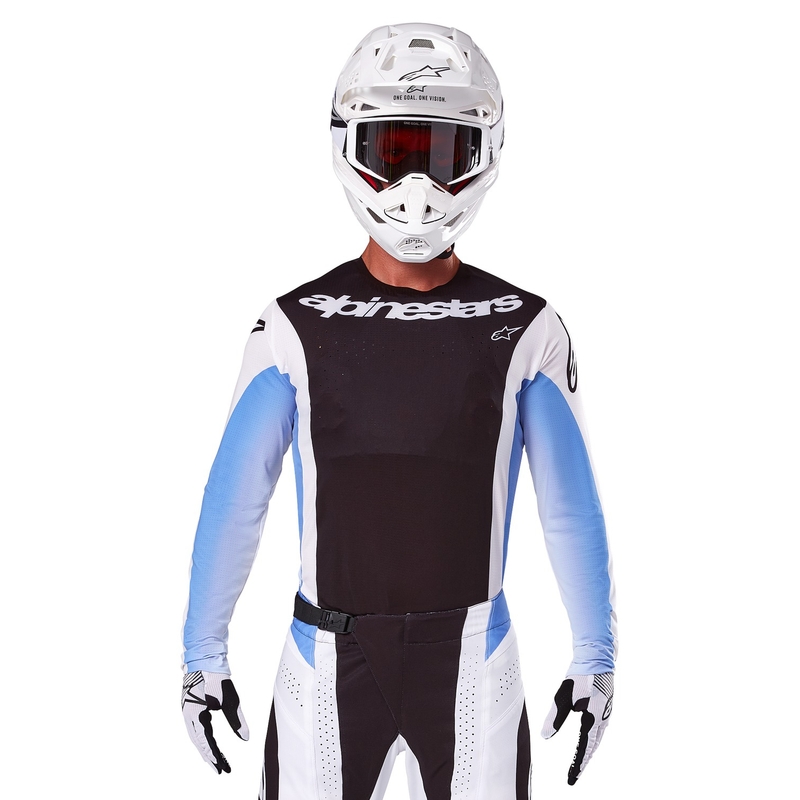 Motokrosový dres Alpinestars Techstar Melt černo-modrý