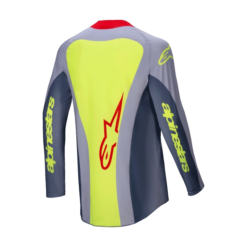 Alpinestars Techstar Melt motokrosa krekliņš sarkans-pelēks