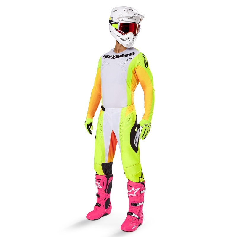 Alpinestars Techstar Melt Motokrosa krekliņš dzeltens un melns