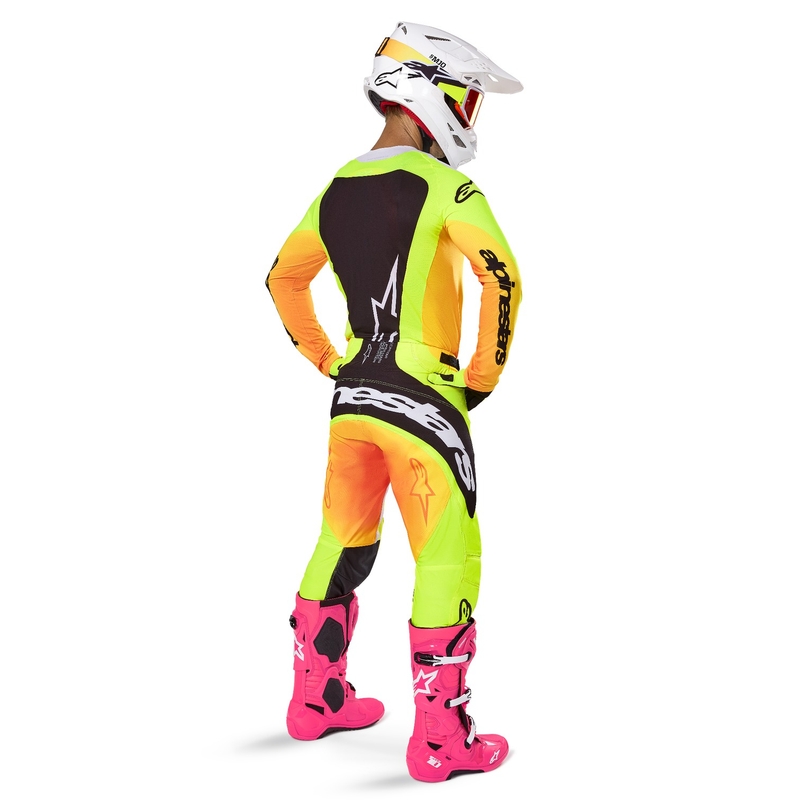 Alpinestars Techstar Melt Motokrosa krekliņš dzeltens un melns