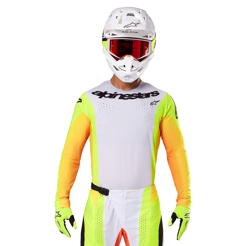 Alpinestars Techstar Melt Motokrosa krekliņš dzeltens un melns