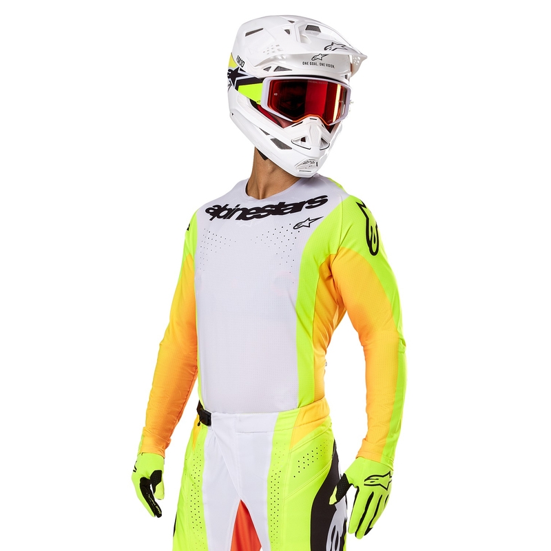 Alpinestars Techstar Melt Motokrosa krekliņš dzeltens un melns