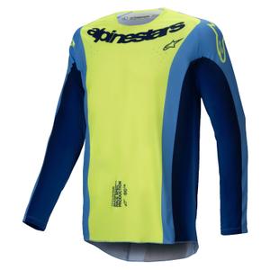 Alpinestars Techstar Melt fluo dzelteni-zils motokrosa krekls