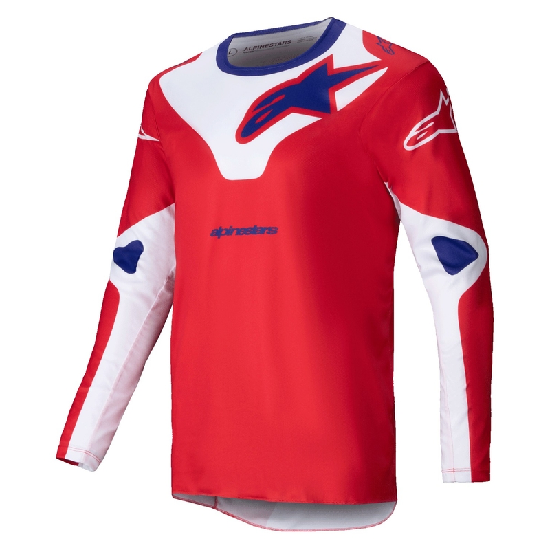 Alpinestars Racer Veil motokrosa krekliņš sarkans un balts