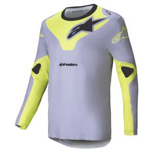 Alpinestars Racer Veil motokrosa krekliņš pelēks-fluo dzeltens
