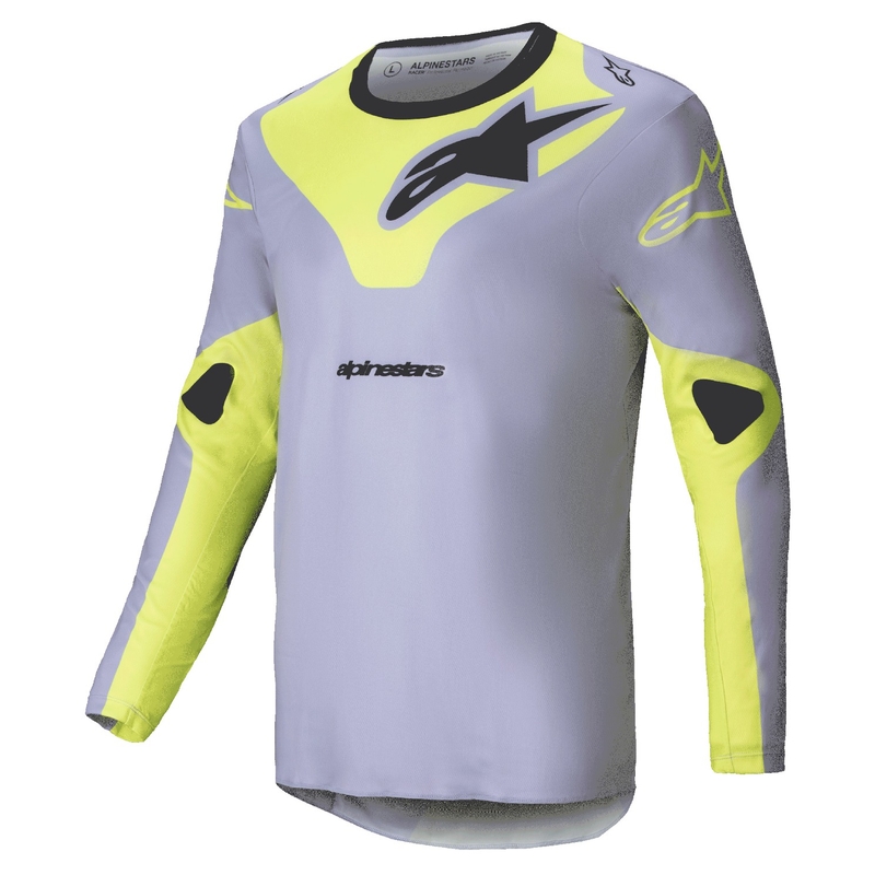 Alpinestars Racer Veil motokrosa krekliņš pelēks-fluo dzeltens