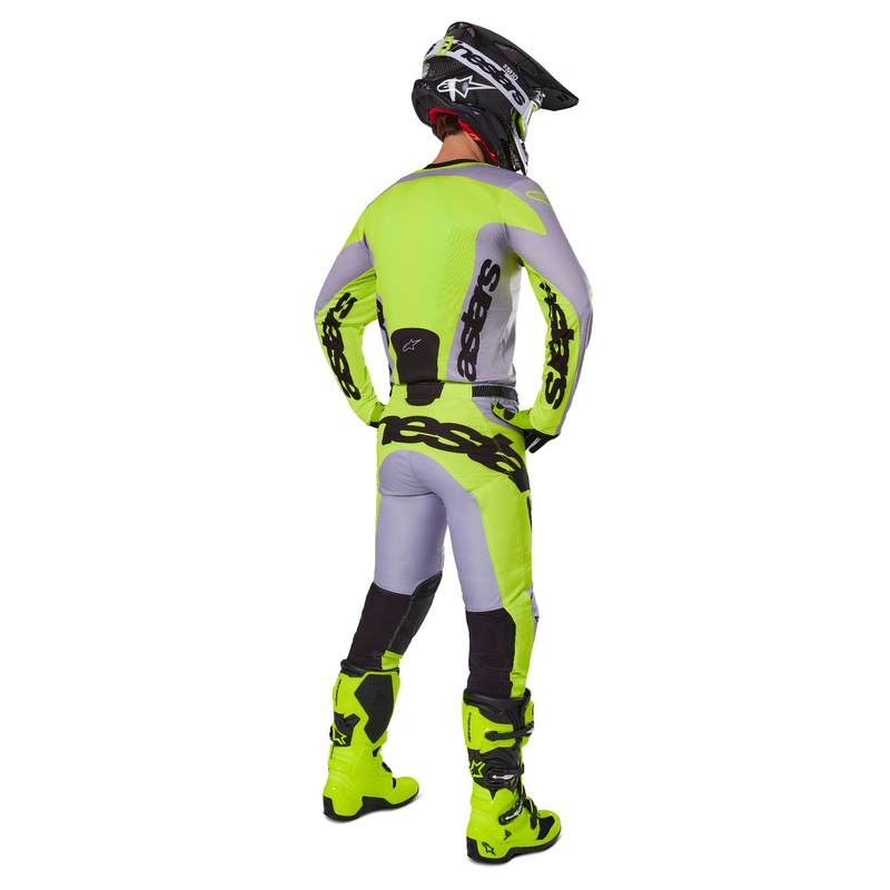 Alpinestars Racer Veil motokrosa krekliņš pelēks-fluo dzeltens