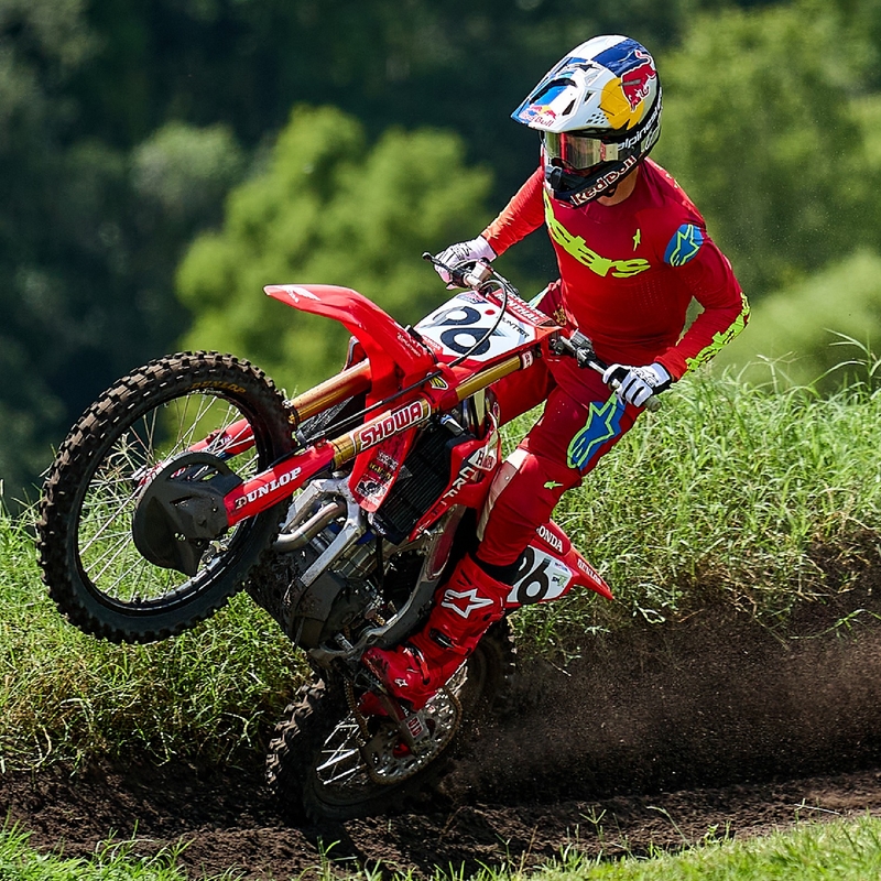 Motokrosový dres Alpinestars Supertech Maker červeno-fluo žlutý