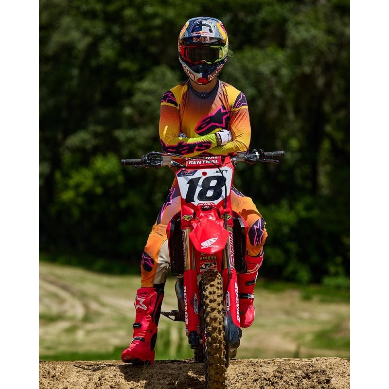 Motokrosa krekliņš Alpinestars Supertech Lipan dzelteni-rozā
