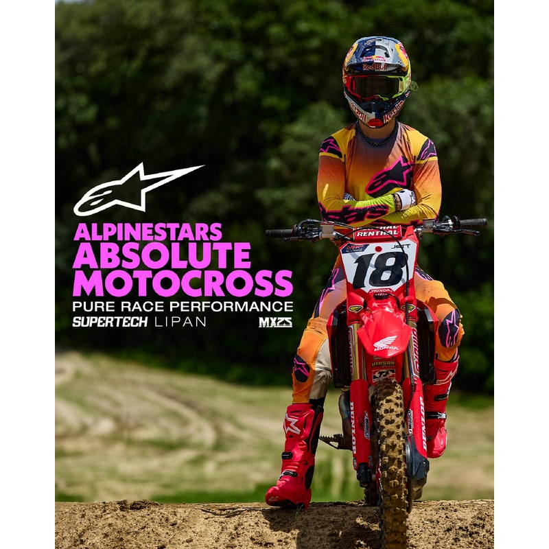 Motokrosa krekliņš Alpinestars Supertech Lipan dzelteni-rozā