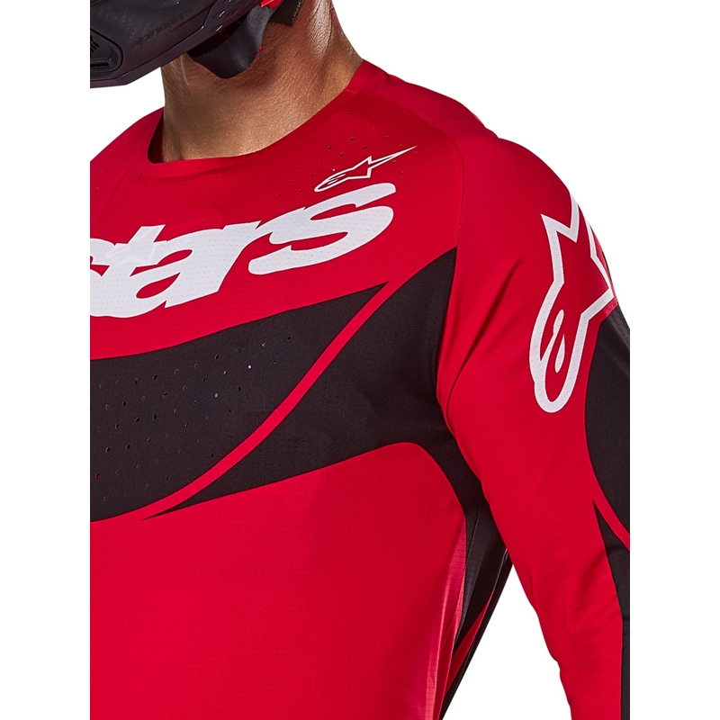 Motokrosový dres Alpinestars Techstar Dreem červeno-černý