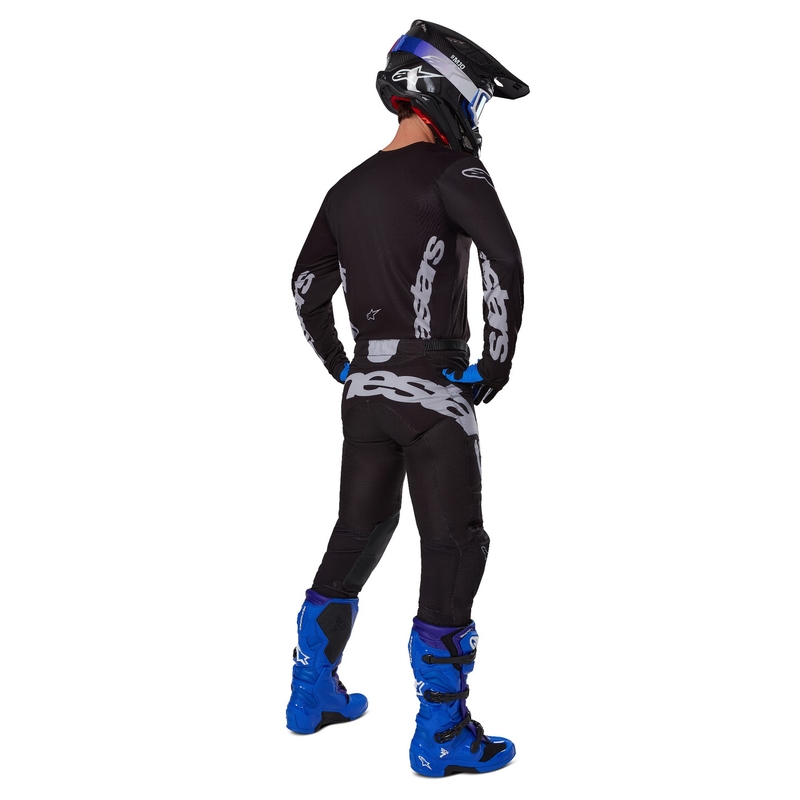 Alpinestars Racer Graphite motokrosa krekliņš melns un pelēks