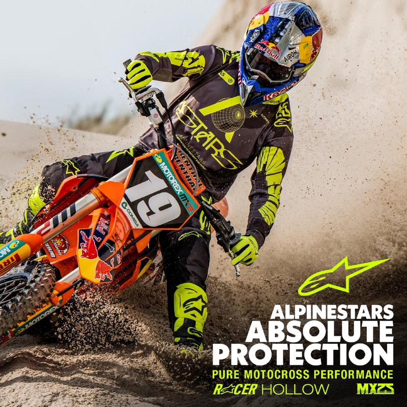 Alpinestars Racer Hollow tumšs kamuflāžas-fluo dzeltens motokrosa krekliņš