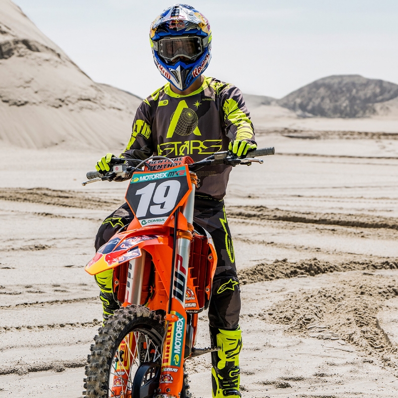Alpinestars Racer Hollow tumšs kamuflāžas-fluo dzeltens motokrosa krekliņš