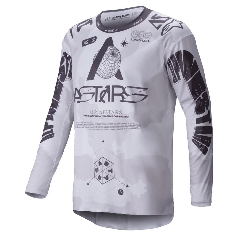 Alpinestars Racer Racer Hollow gaiši kamuflāžas-brūns motokrosa krekls