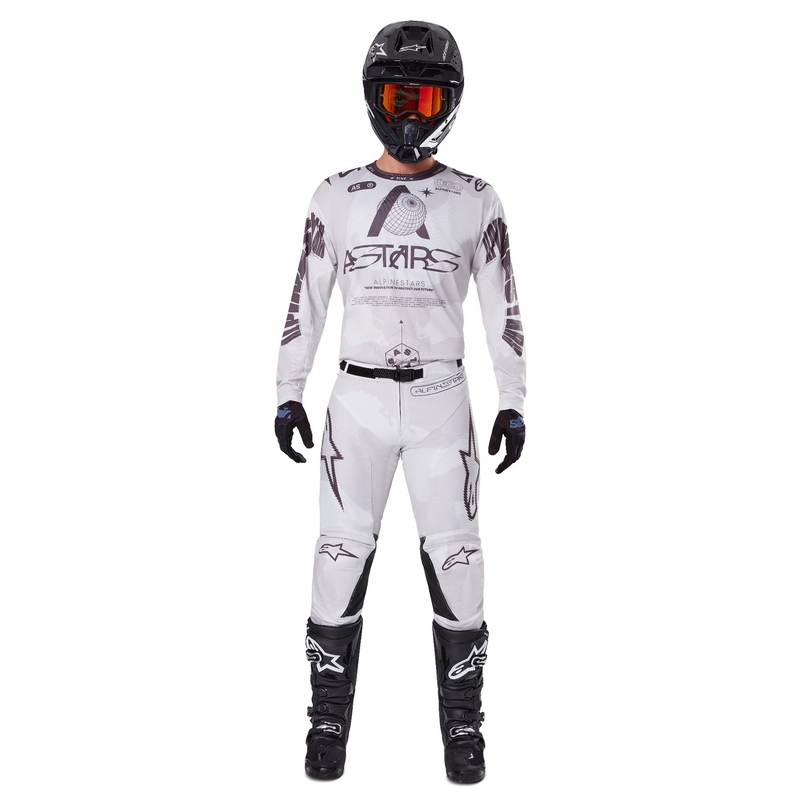 Alpinestars Racer Racer Hollow gaiši kamuflāžas-brūns motokrosa krekls
