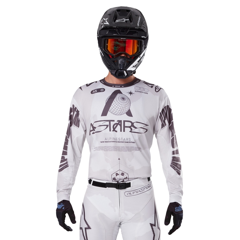 Alpinestars Racer Racer Hollow gaiši kamuflāžas-brūns motokrosa krekls